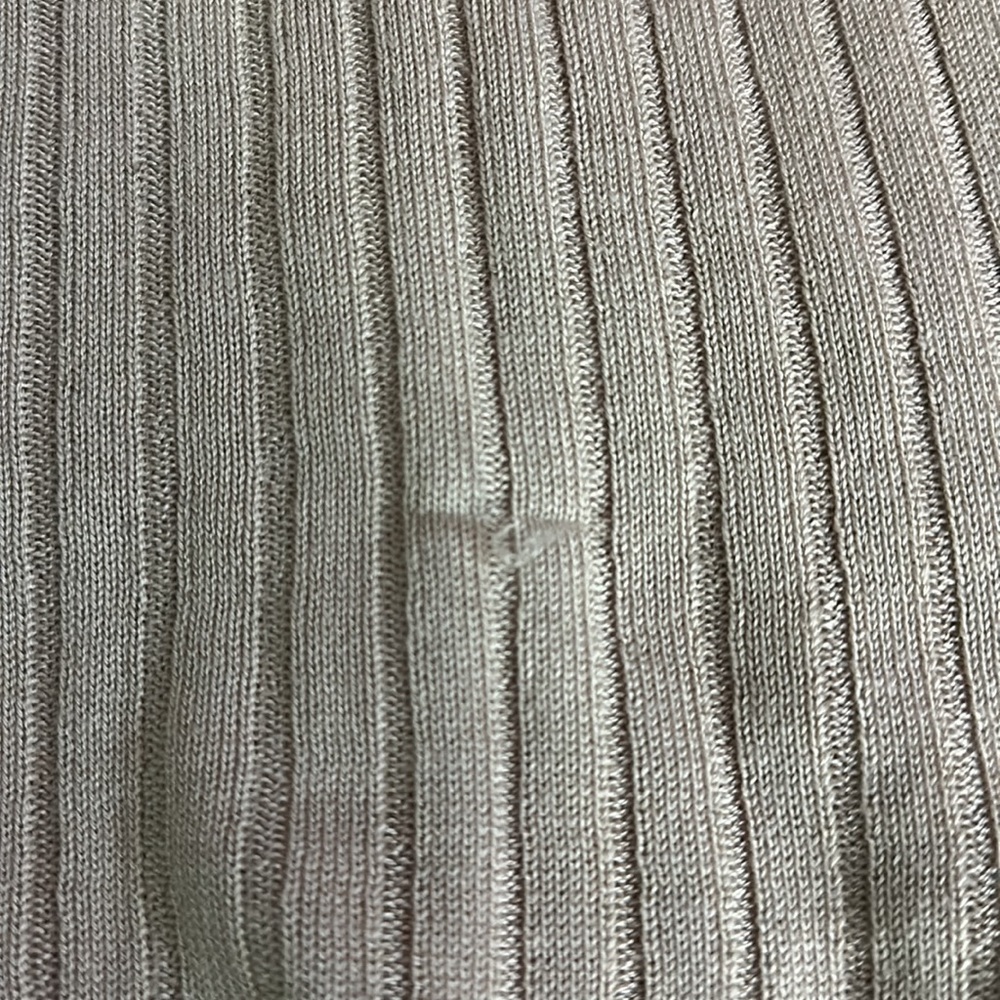 NWT Naadam Cashmere Latte Ribbed Cropped Cardigan Sz. S - Picture 9 of 10